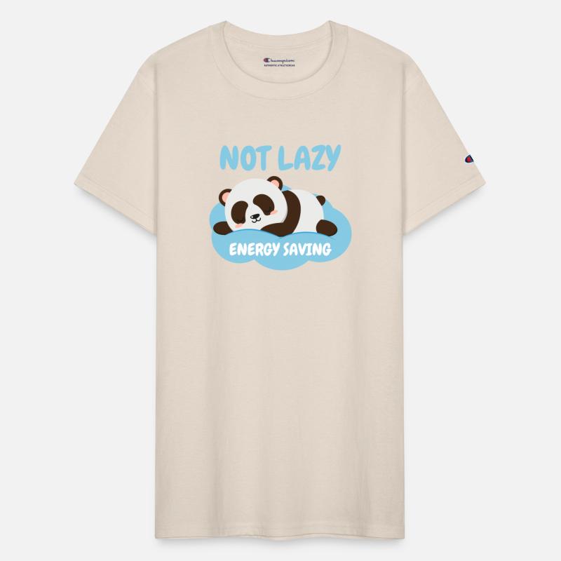 Not Lazy Energy Saving Funny Panda Lover