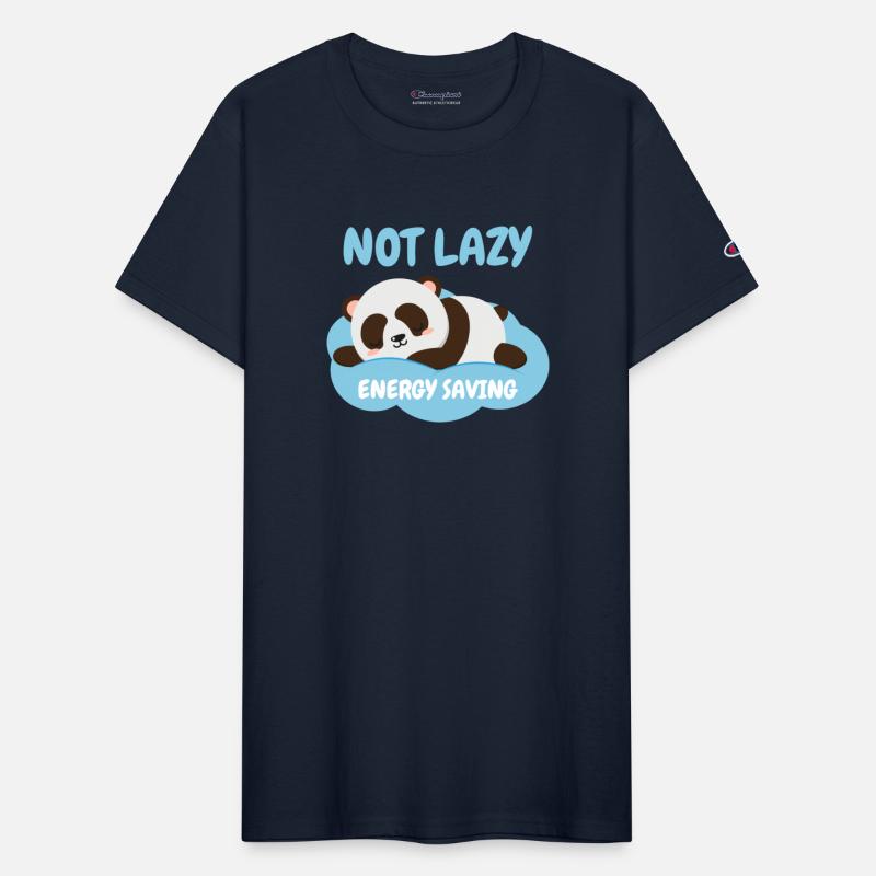 Not Lazy Energy Saving Funny Panda Lover