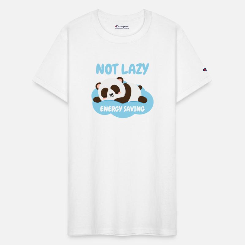 Not Lazy Energy Saving Funny Panda Lover