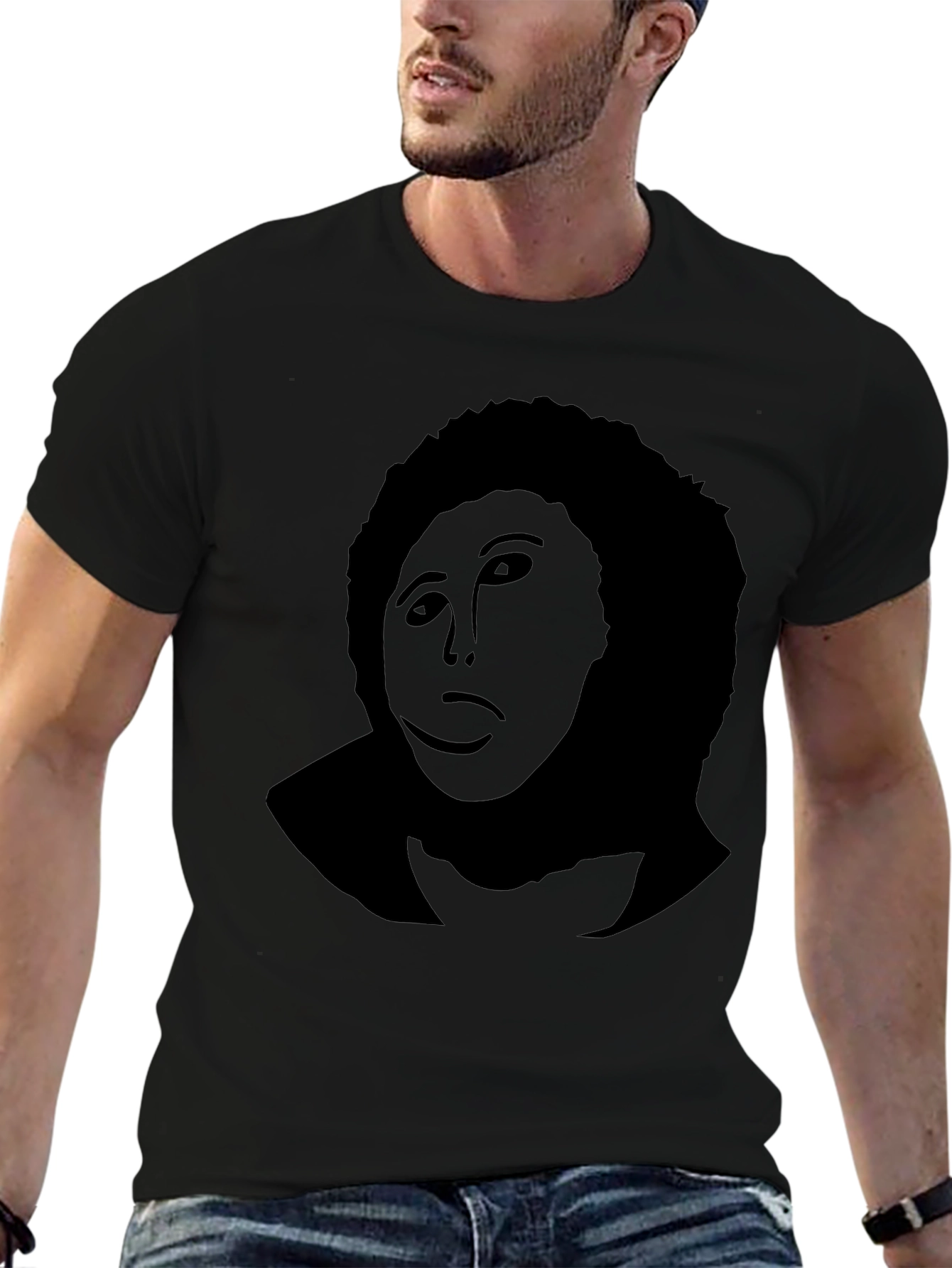 Retro Silhouette Black T-Shirt