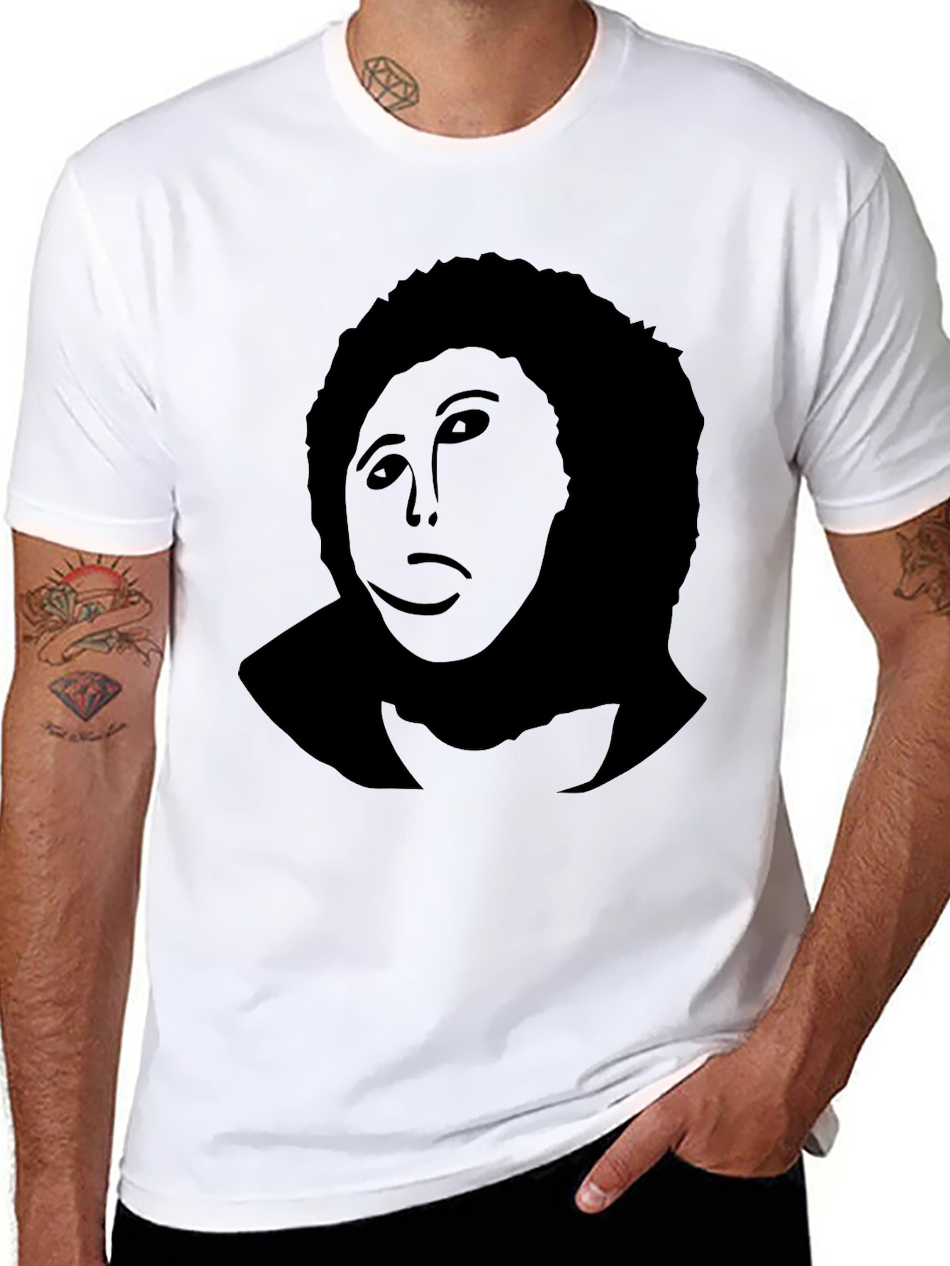 Retro Silhouette Black T-Shirt