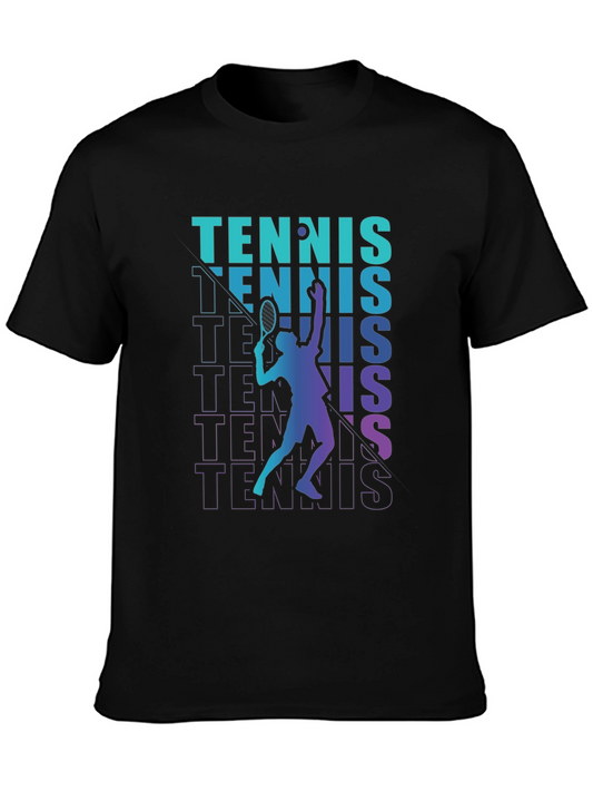Tennis Player Graphic Tee - Serve Up Style!