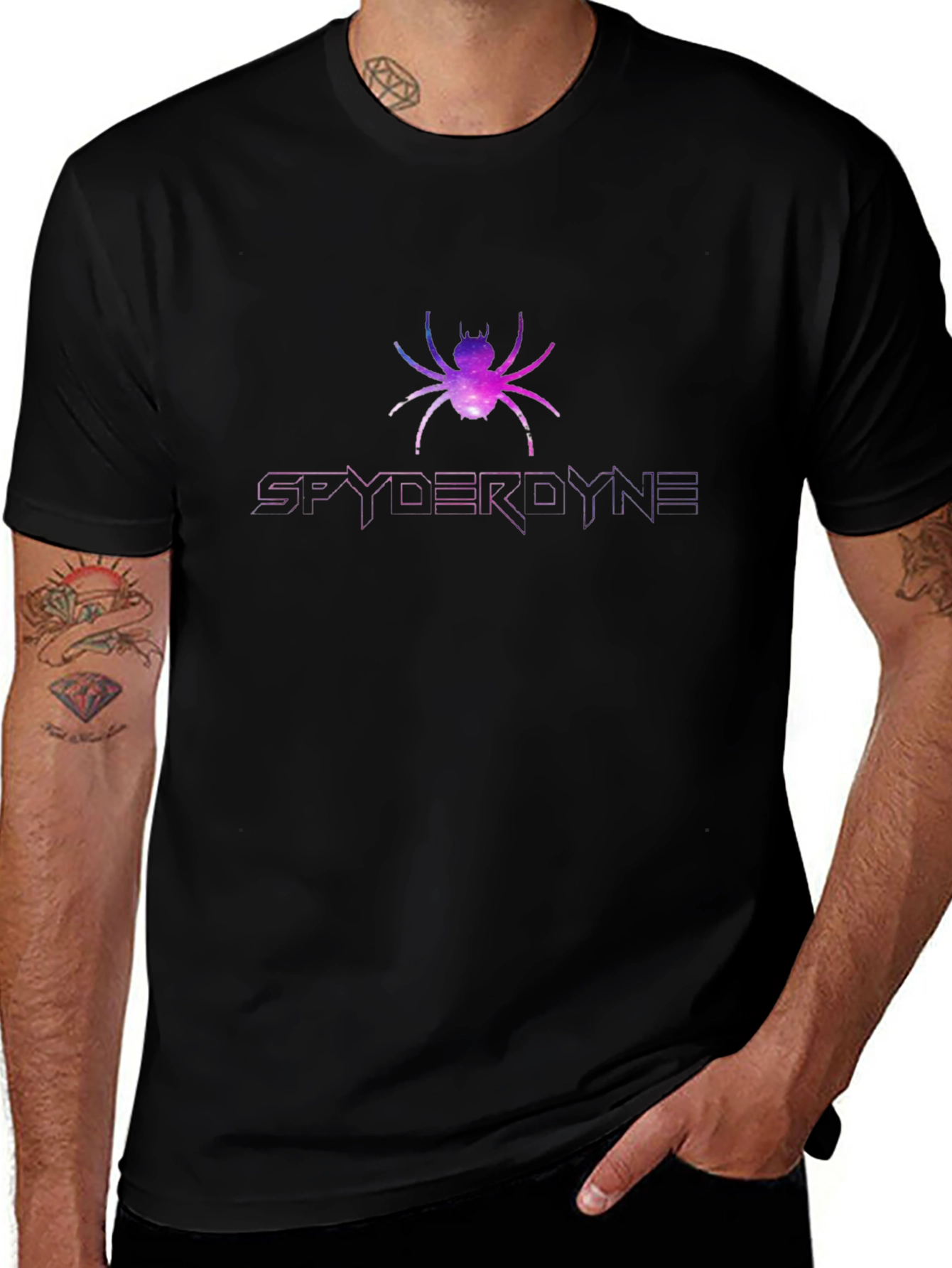 Spyderdyne Graphic T-Shirt - Galaxy Spider Design