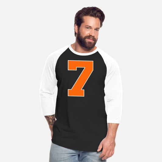 Number 7 Sports Orange