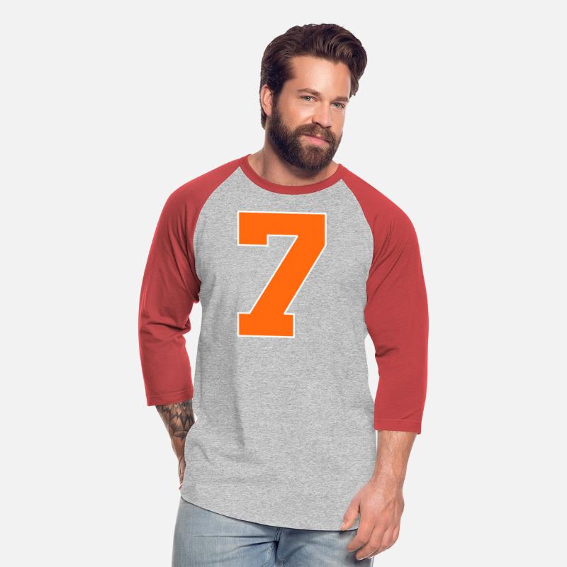 Number 7 Sports Orange