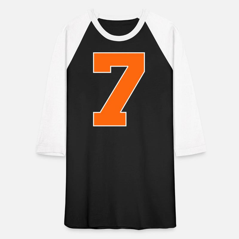 Number 7 Sports Orange