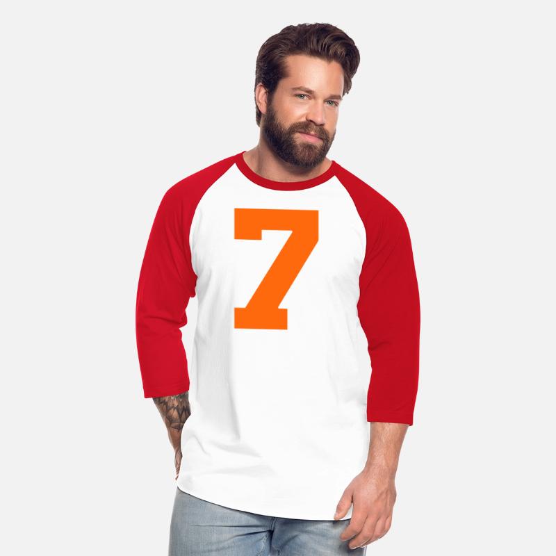 Number 7 Sports Orange