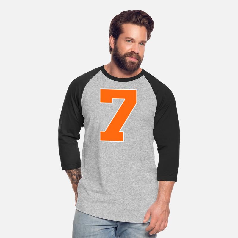 Number 7 Sports Orange