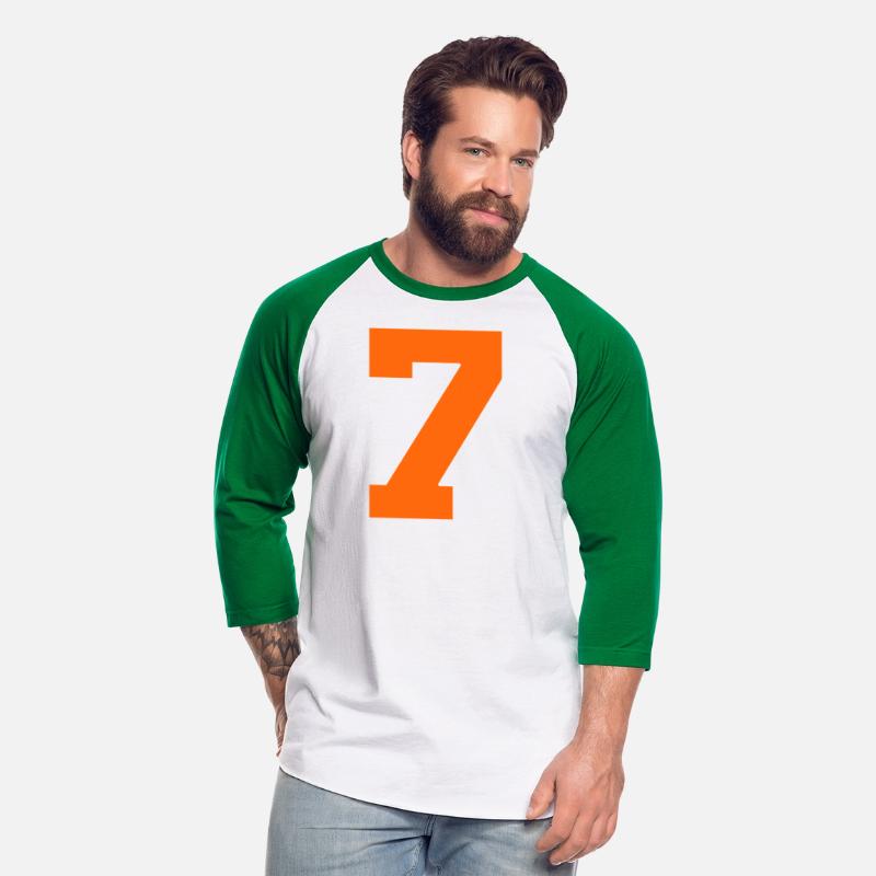 Number 7 Sports Orange
