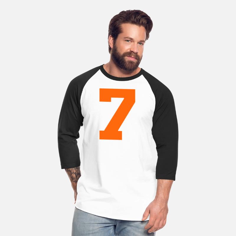 Number 7 Sports Orange