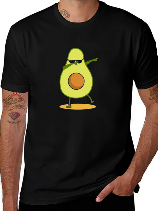 Dabbing Avocado Graphic Tee - Funny Casual Shirt
