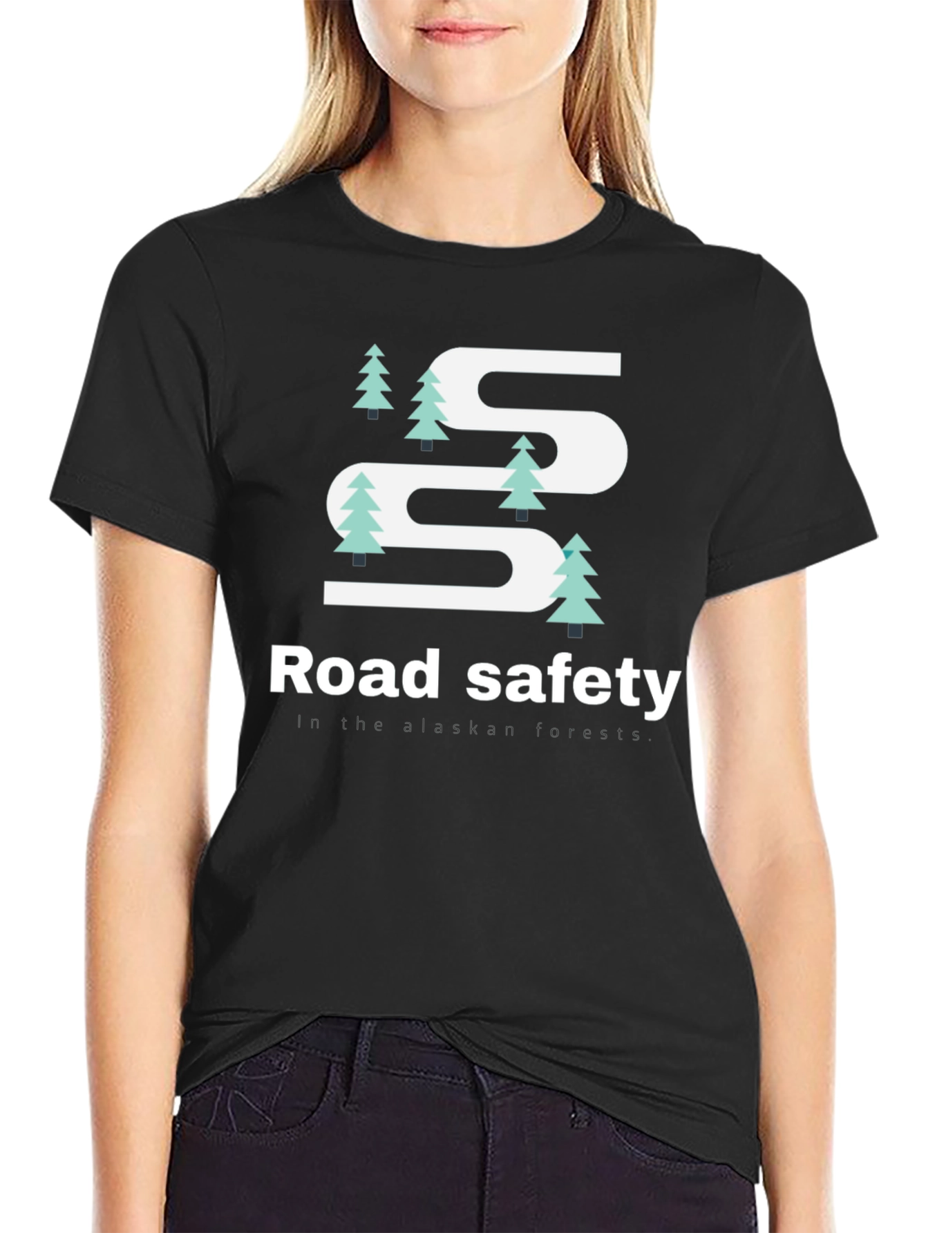 Road Safety Alaskan Forest T-Shirt