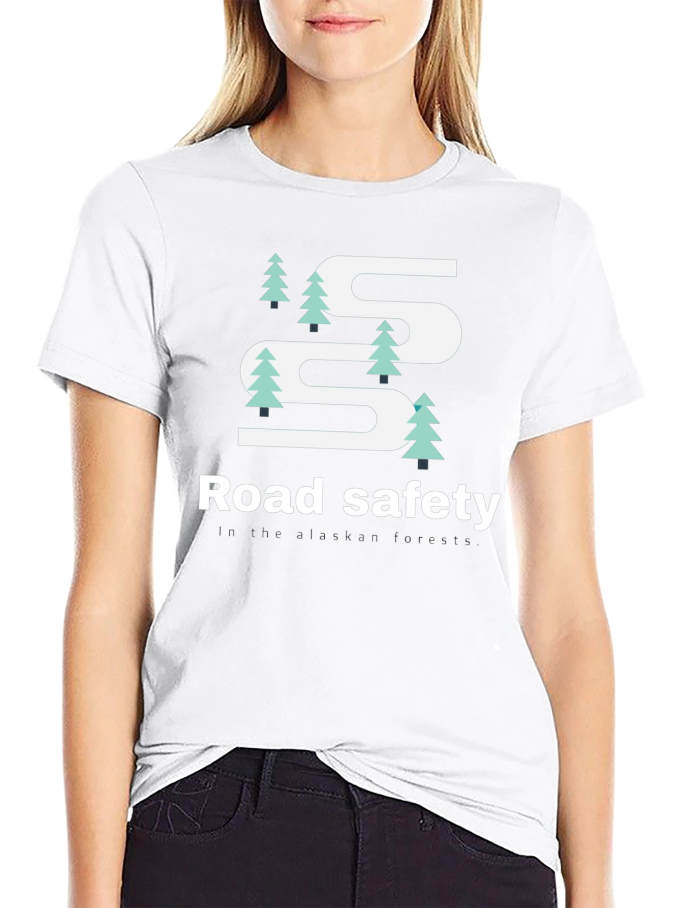 Road Safety Alaskan Forest T-Shirt