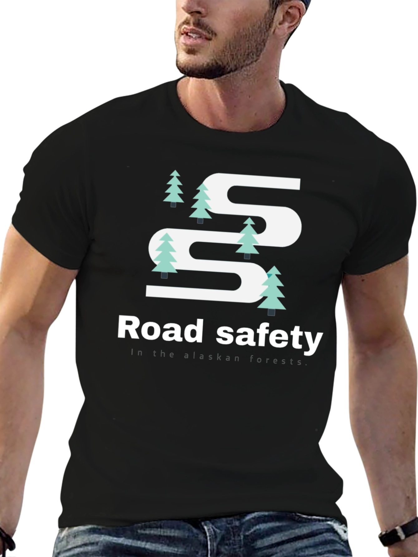 Road Safety Alaskan Forest T-Shirt