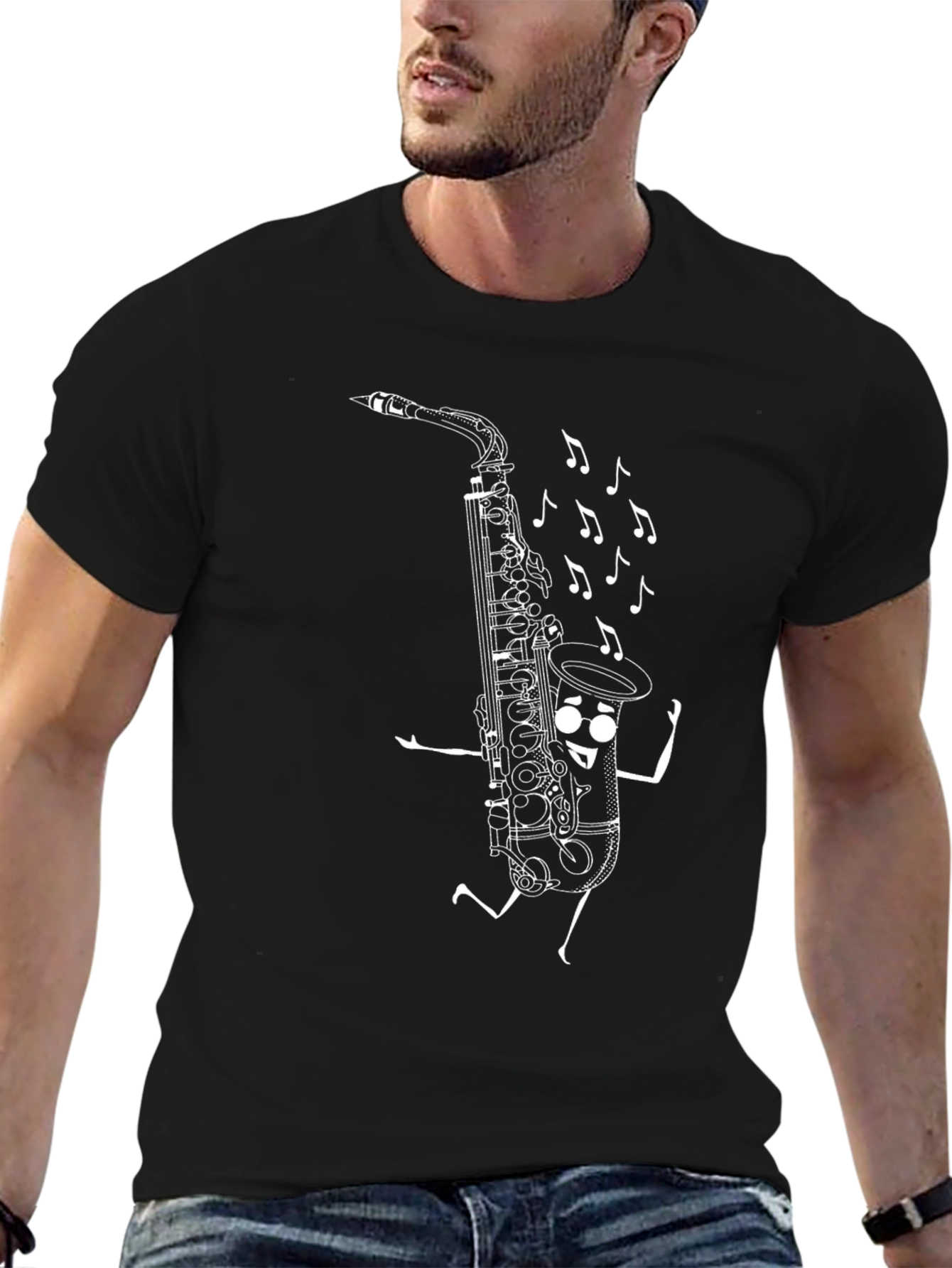 Funny Saxophone Music T-Shirt