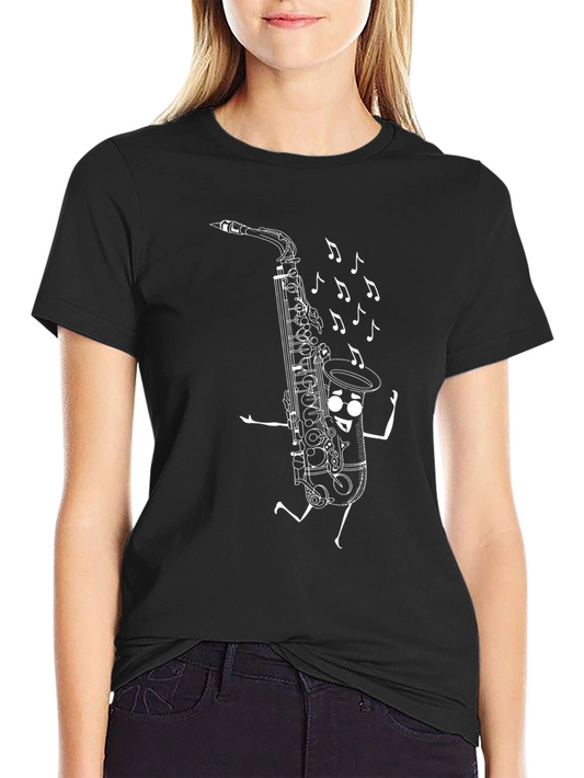 Funny Saxophone Music T-Shirt