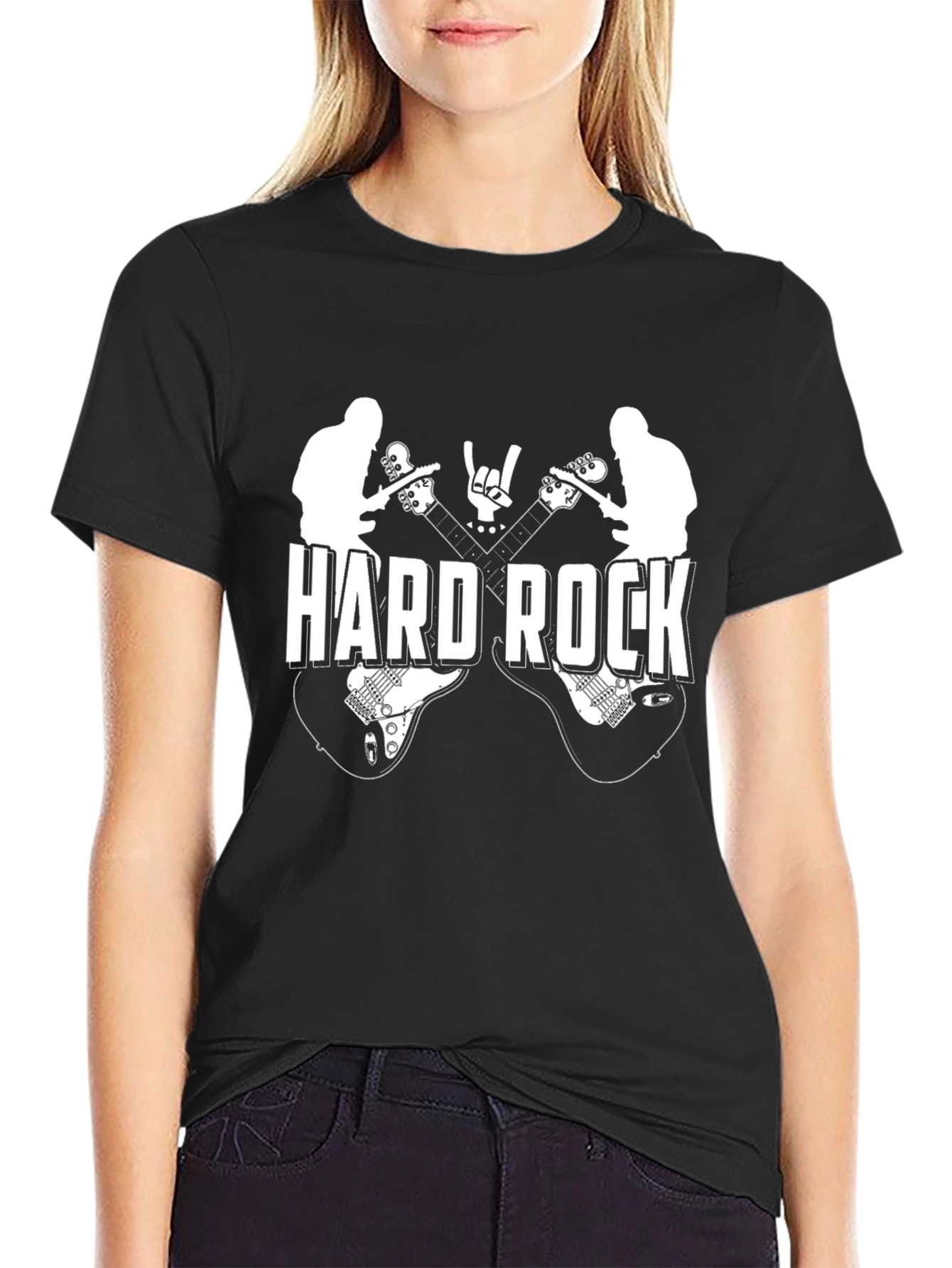 Hard Rock Music T-Shirt - Black Graphic Tee