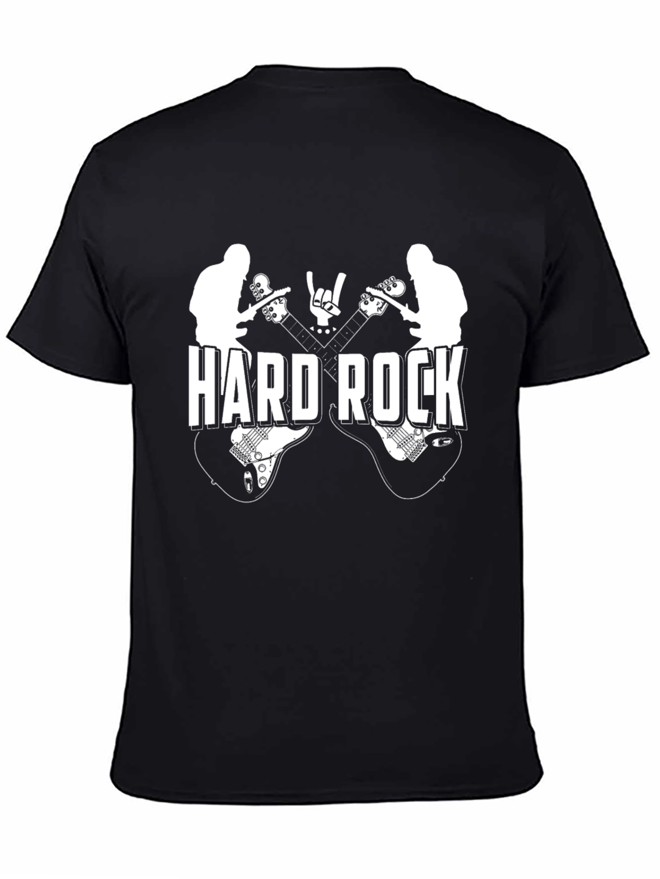 Hard Rock Music T-Shirt - Black Graphic Tee