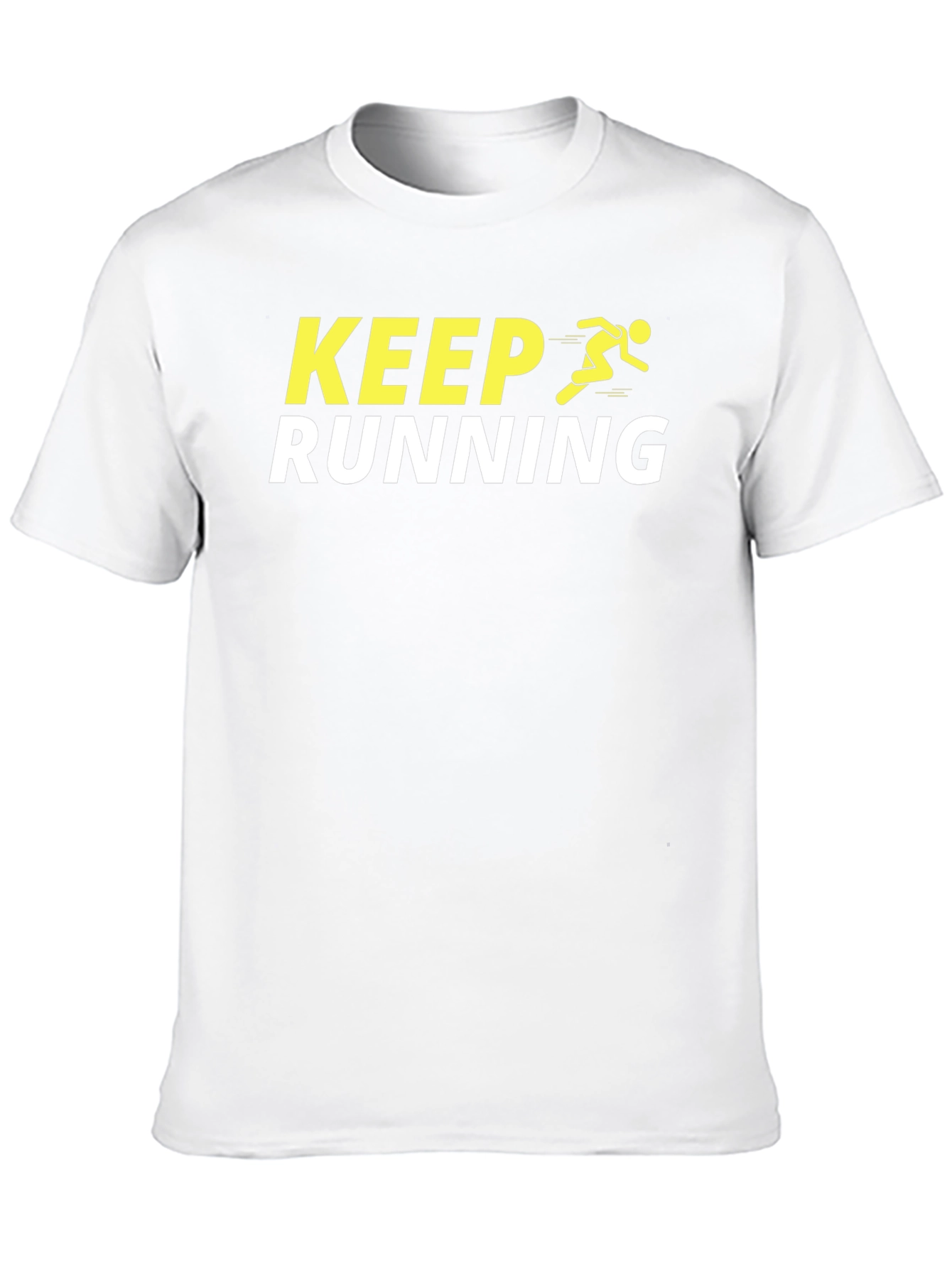 Keep Running Graphic Tee - Motivational Activewear