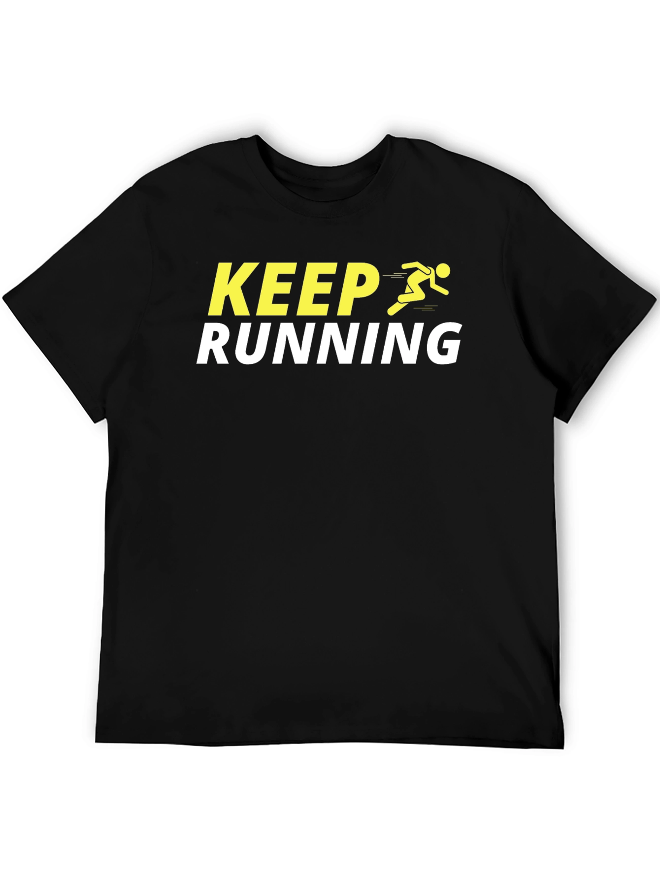 Keep Running Graphic Tee - Motivational Activewear