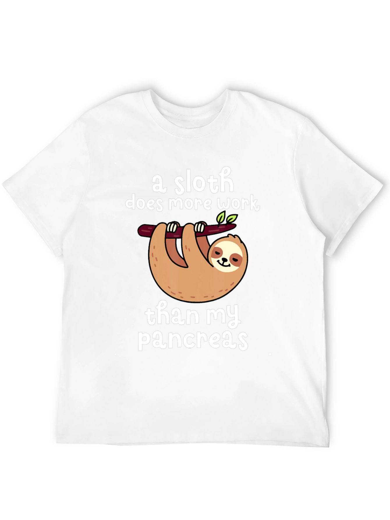 Sloth Pancreas Humor T-Shirt