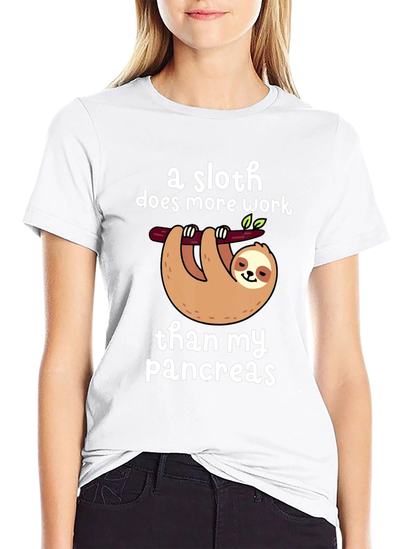 Sloth Pancreas Humor T-Shirt
