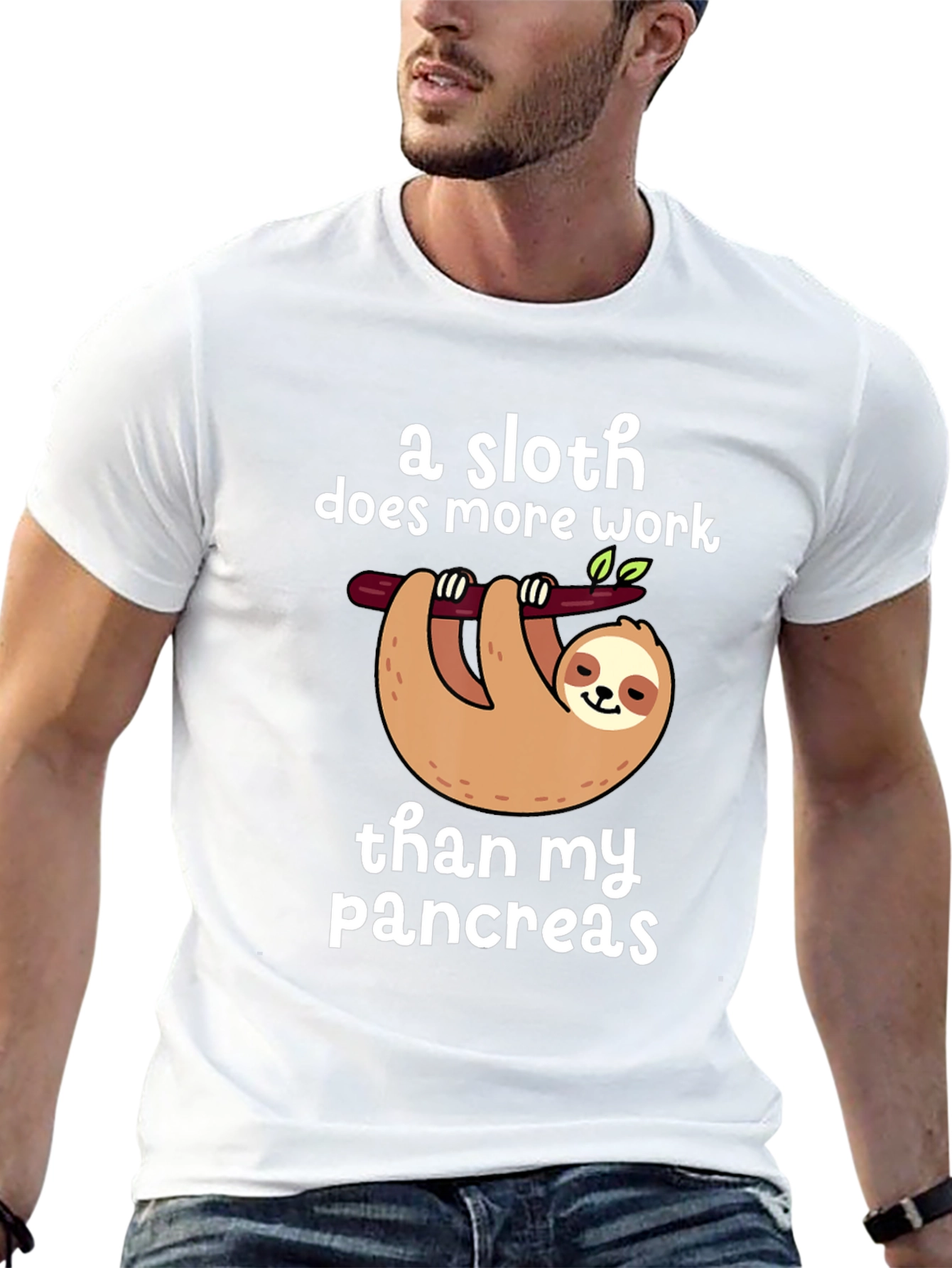 Sloth Pancreas Humor T-Shirt