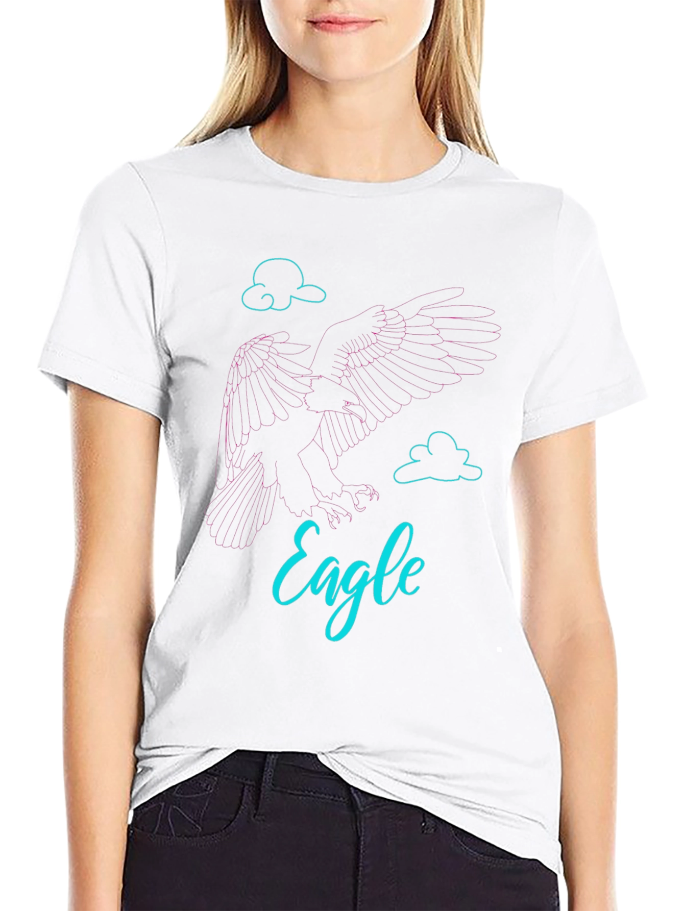 Eagle Graphic Tee - Stylish Mens Black T-Shirt
