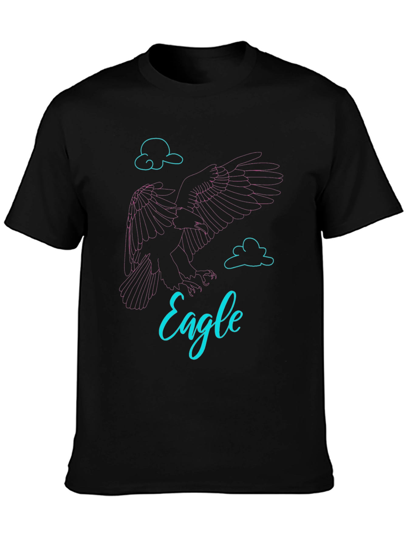 Eagle Graphic Tee - Stylish Mens Black T-Shirt