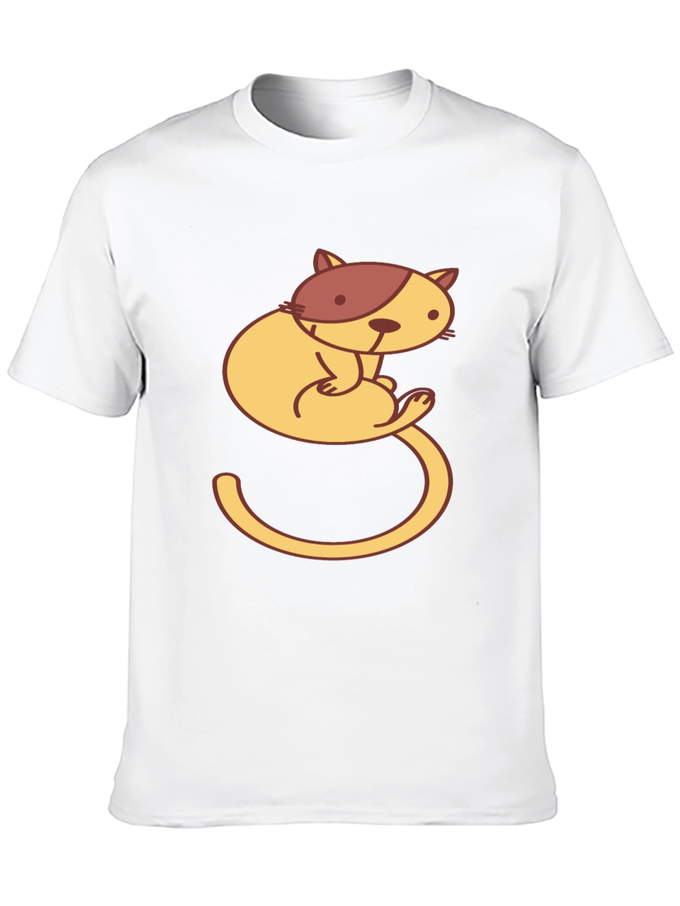 Cute Cat Graphic T-Shirt - Unisex Black Tee