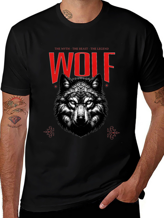 Wolf Graphic Tee - The Myth The Beast The Legend