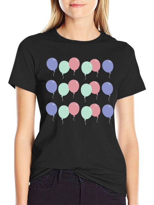 Balloon Pattern Graphic T-Shirt