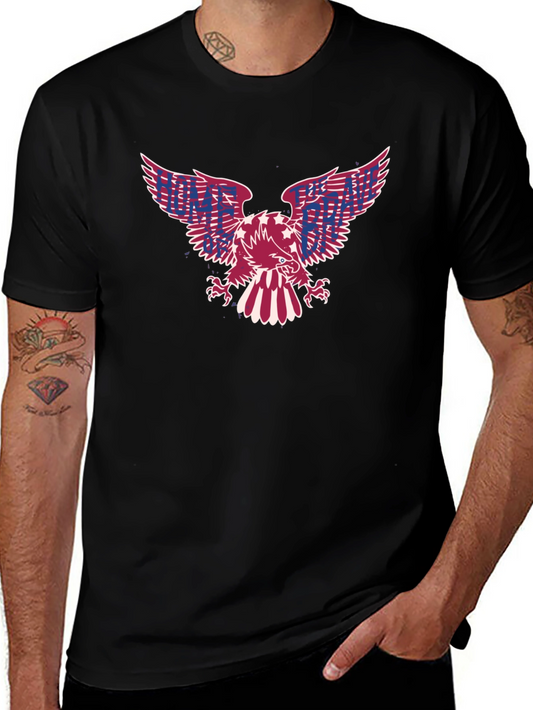 American Eagle Patriotic Graphic Tee - Black