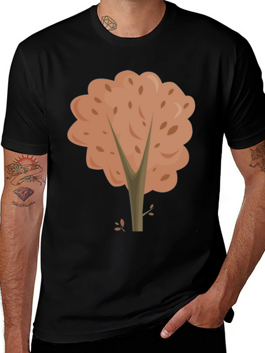 Autumn Tree Graphic T-Shirt - Black