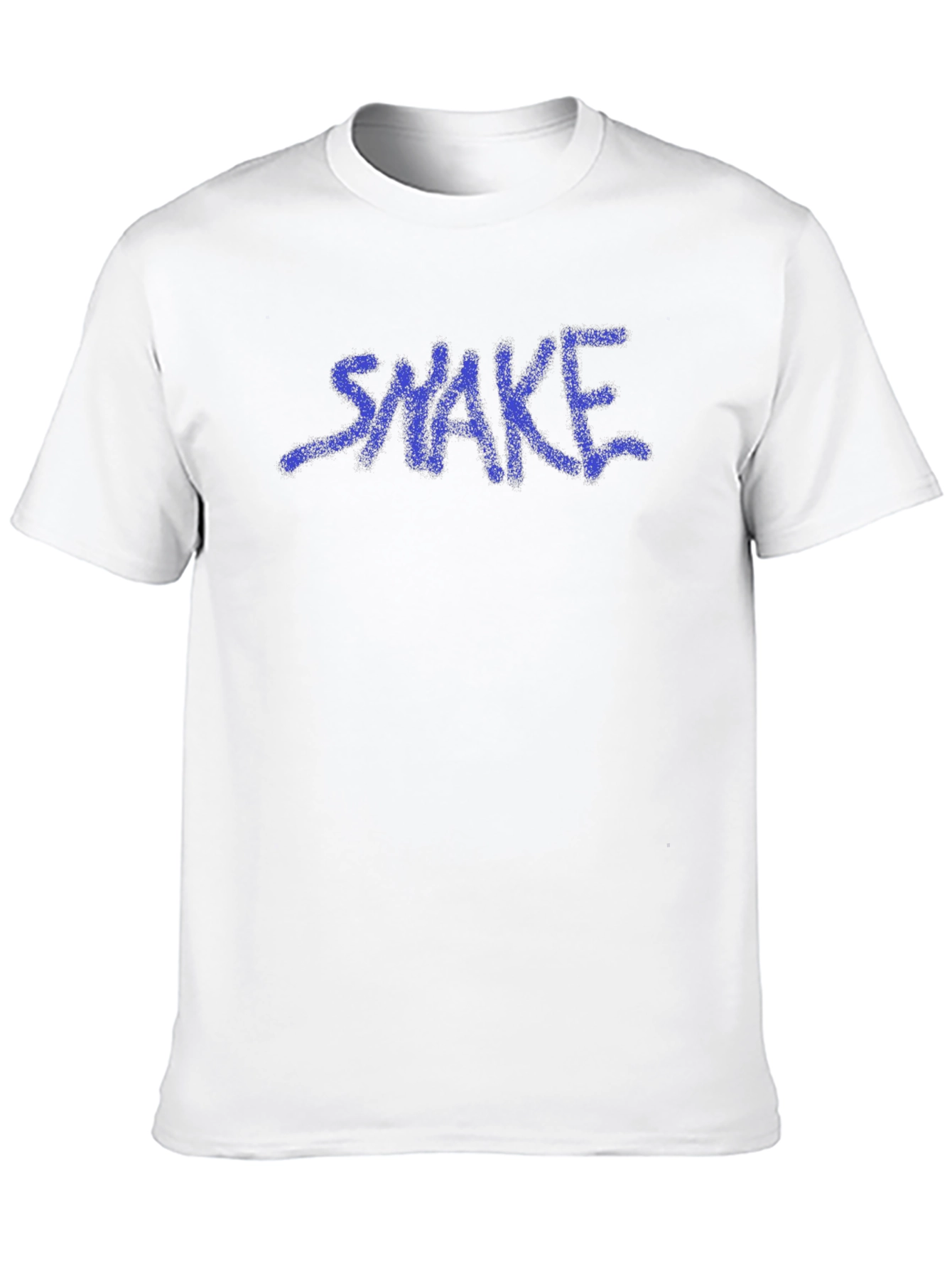 Mens Black T-Shirt with Graffiti Style SNAKE Graphic