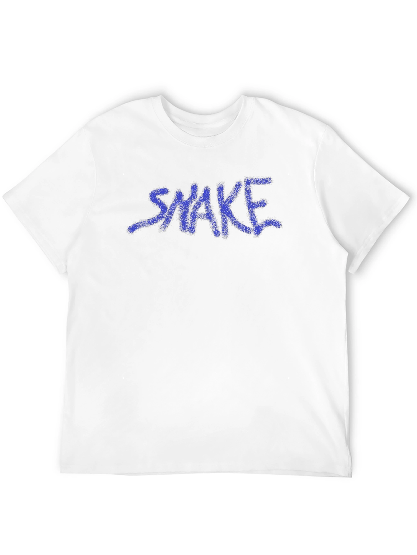 Mens Black T-Shirt with Graffiti Style SNAKE Graphic
