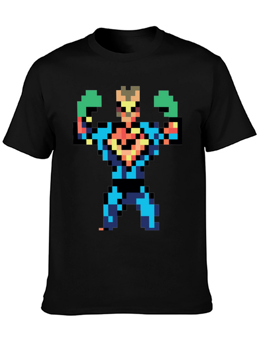 Pixel Art Hero T-Shirt - Retro Gaming Style