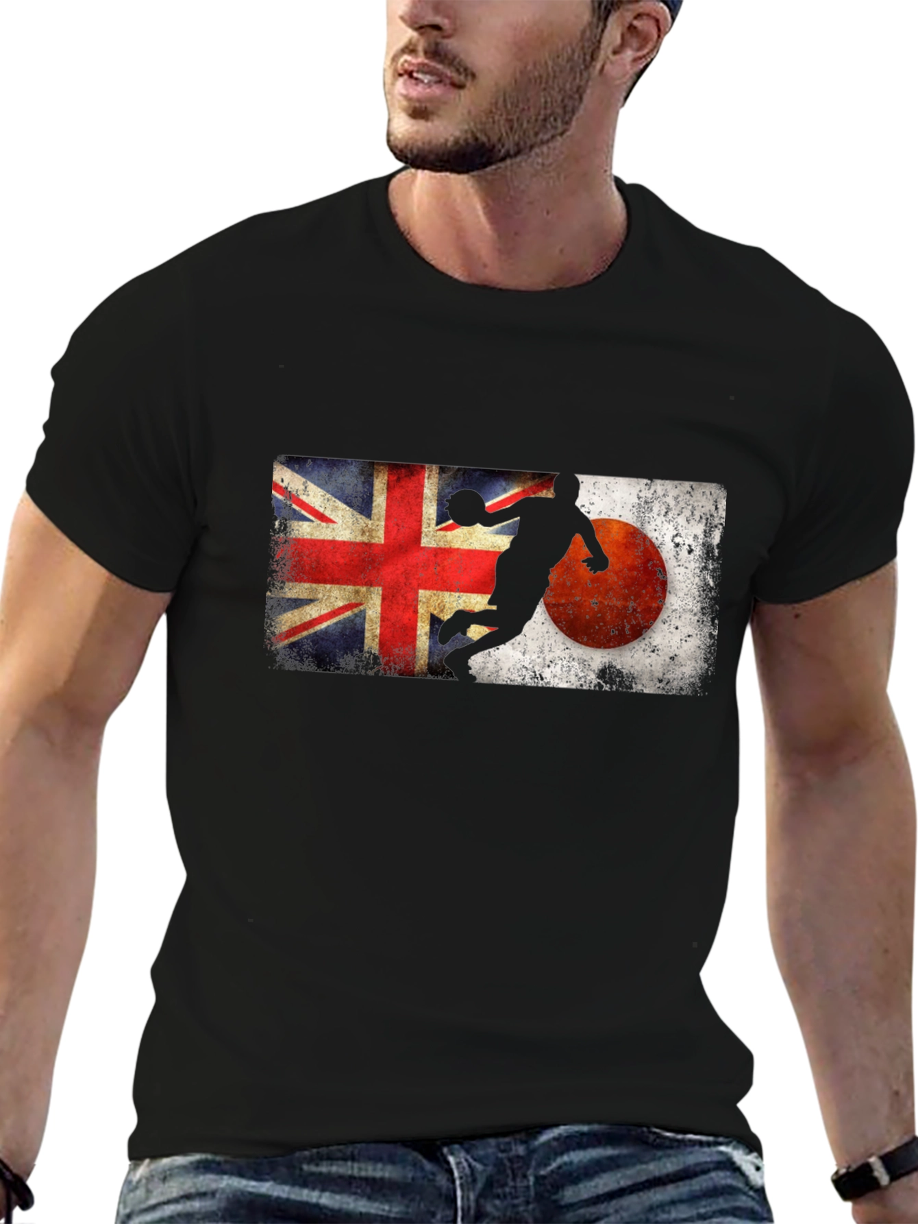 Union Jack Japan Basketball T-Shirt