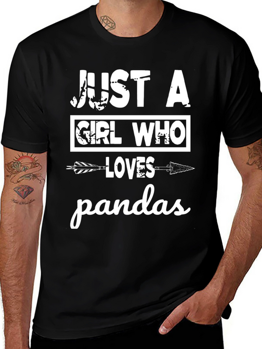 Just a Girl Who Loves Pandas T-Shirt