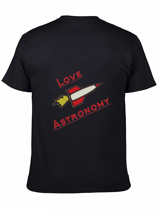 Love Astronomy Rocket Graphic Tee