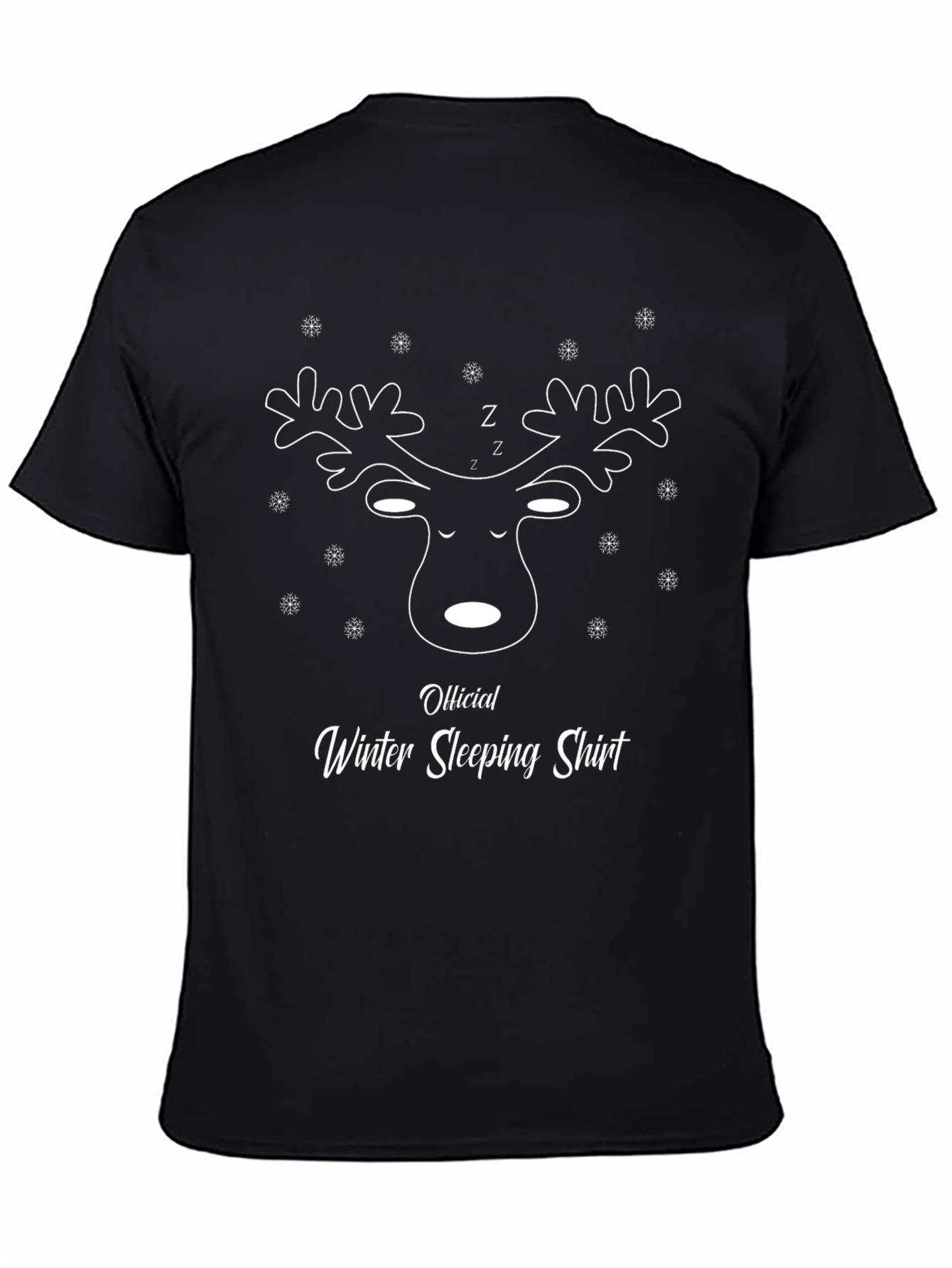 Official Winter Sleeping Shirt - Reindeer Graphic Tee