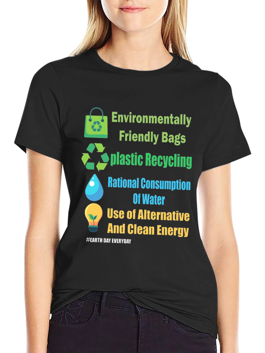Eco-Friendly Earth Day T-Shirt: Alternative Energy & Recycling Design