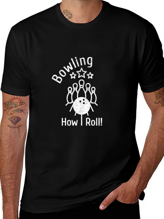 Bowling How I Roll Graphic Tee