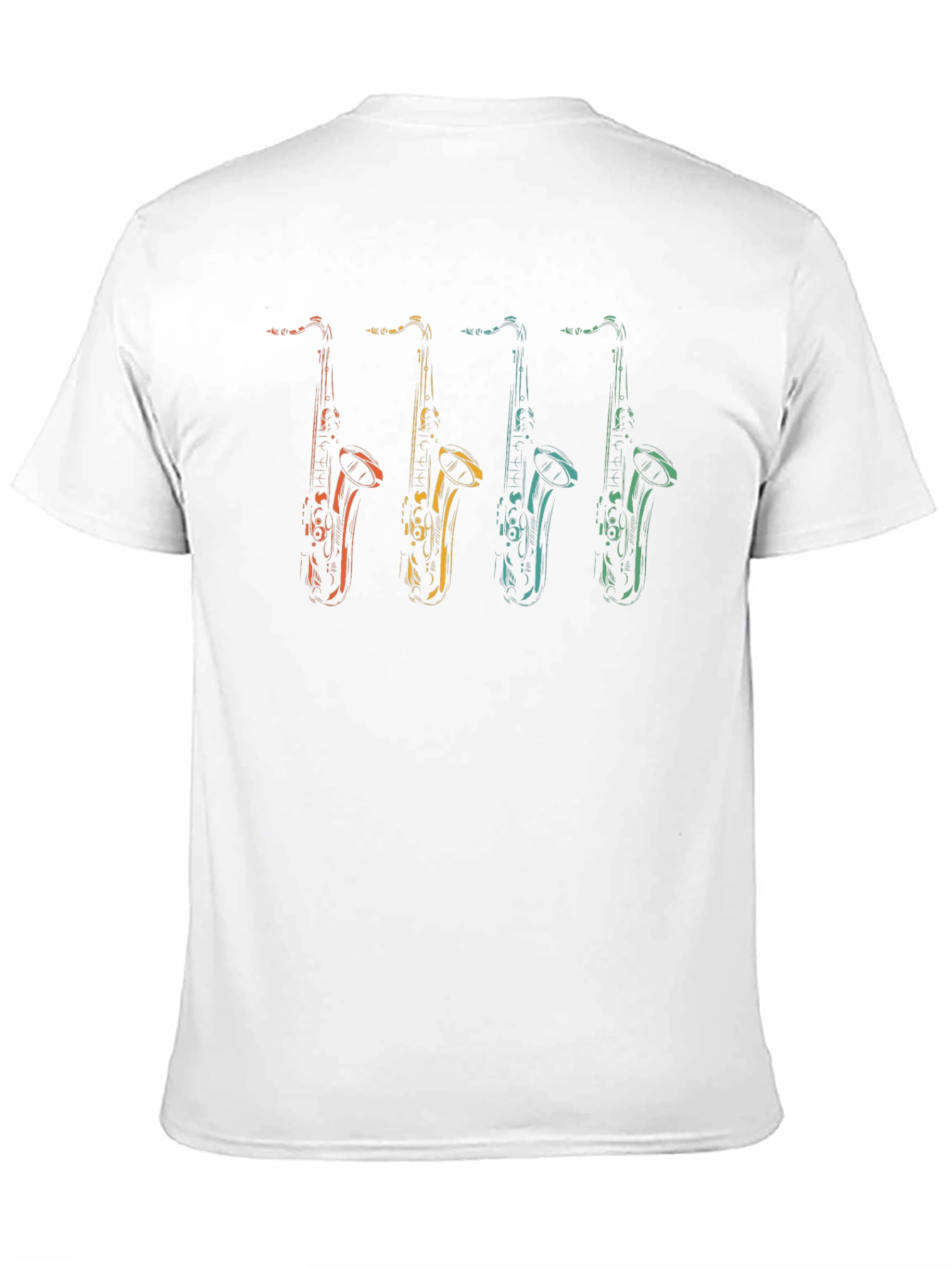 Saxophone Graphic T-Shirt - Retro Music Tee