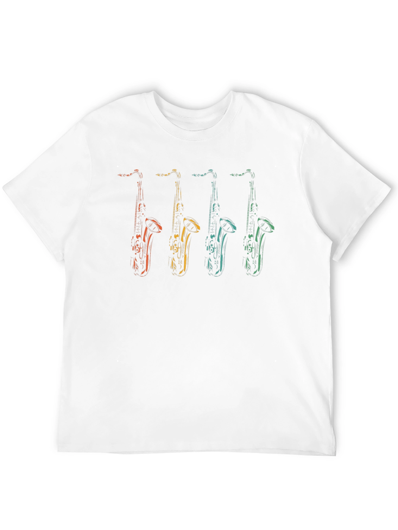 Saxophone Graphic T-Shirt - Retro Music Tee