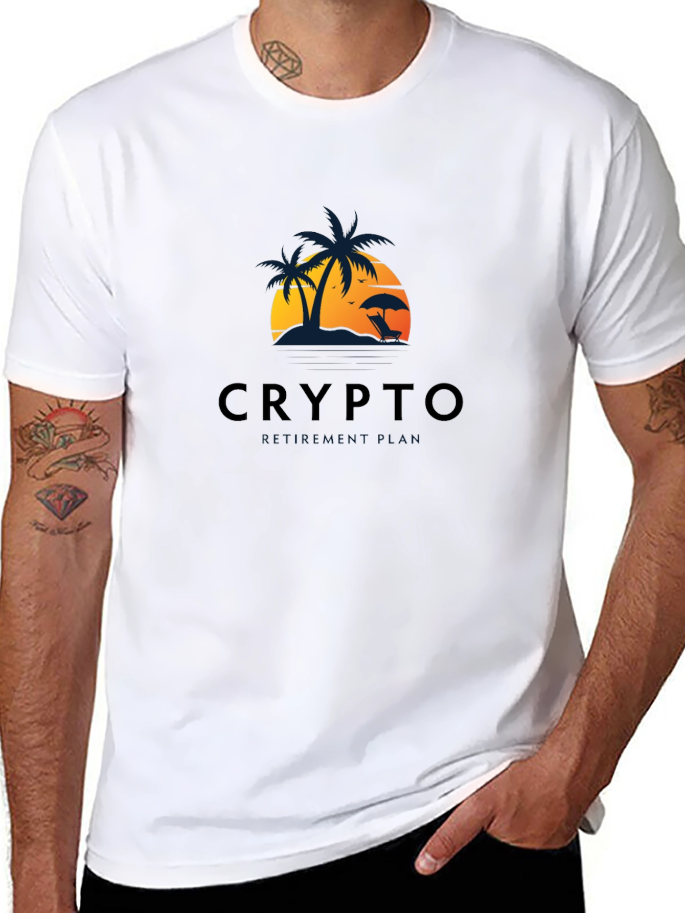 Crypto Beach Vibe T-Shirt - Relaxed Fit