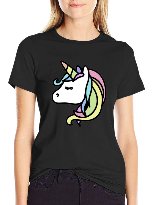 Unicorn Graphic Black T-Shirt
