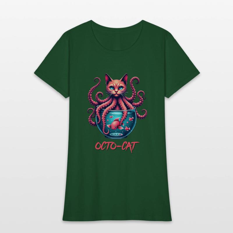 Octo-Cat Creepy Cute Hybrid Monster Design