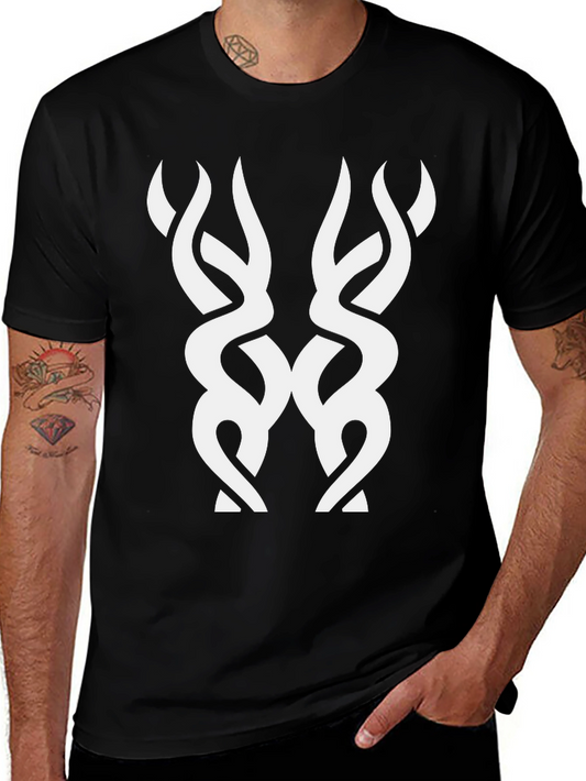 Abstract Graphic Tee - Mens Black T-Shirt