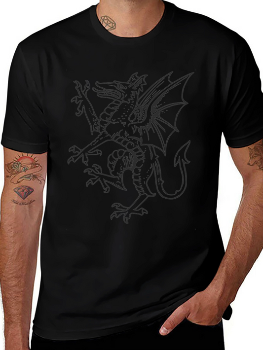 Welsh Dragon Graphic Tee - Soft Cotton Blend